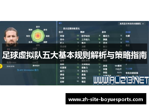 足球虚拟队五大基本规则解析与策略指南 足球虚拟队五大基本规则解析与策略指南